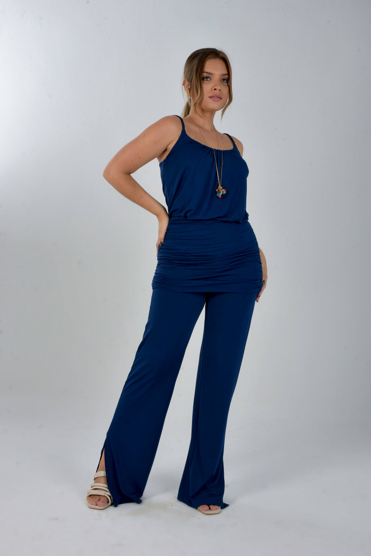 Ruched Skirt Pants