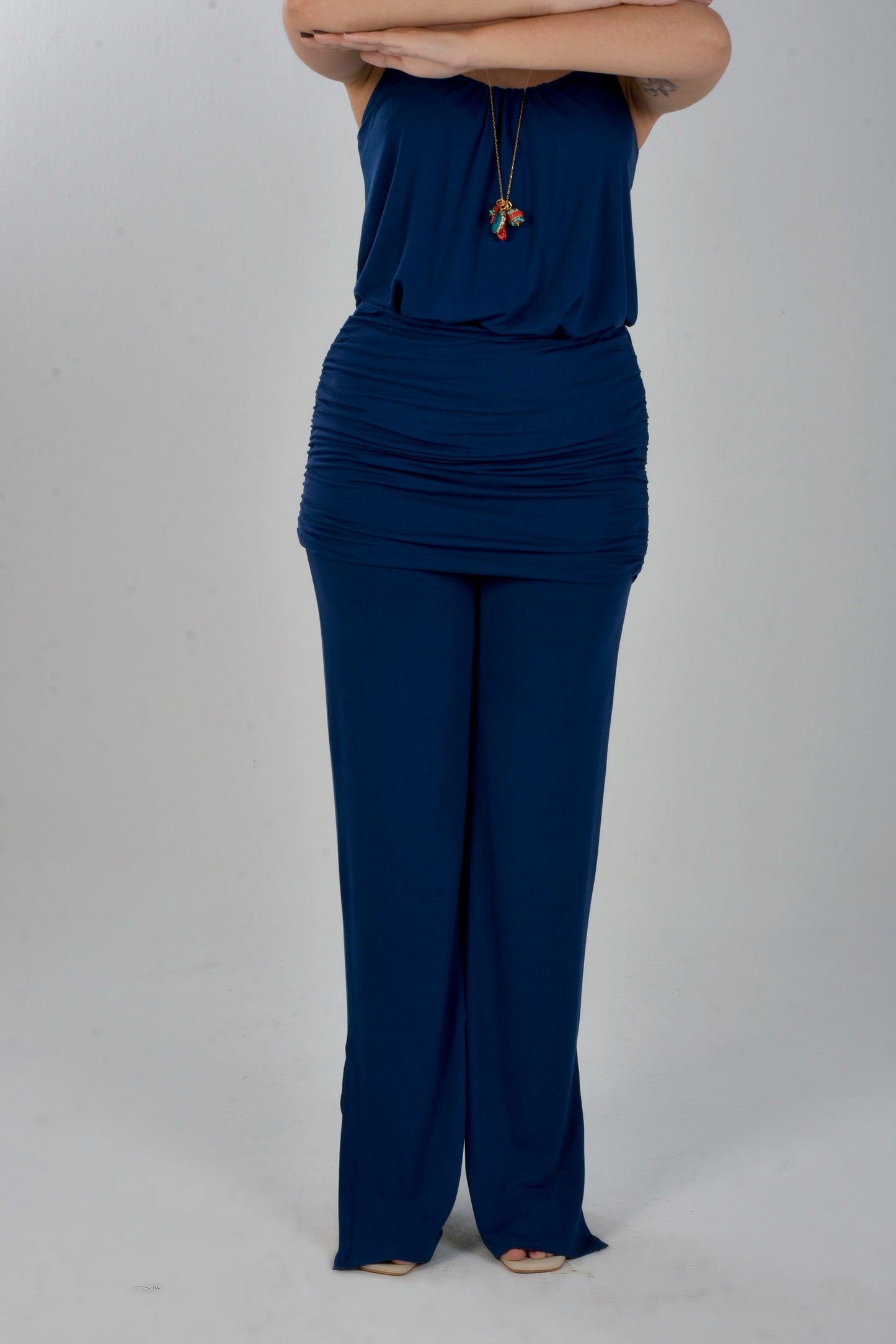 Ruched Skirt Pants