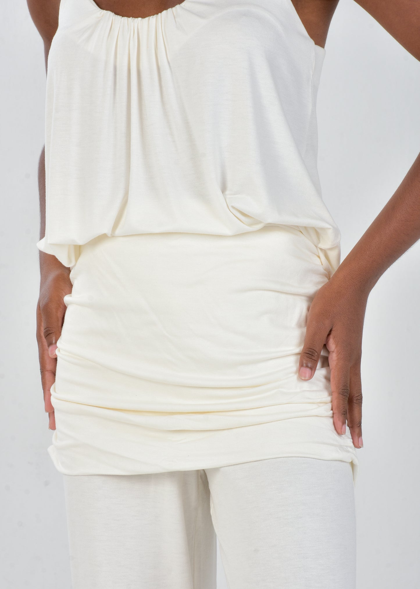 Ruched Skirt Pants
