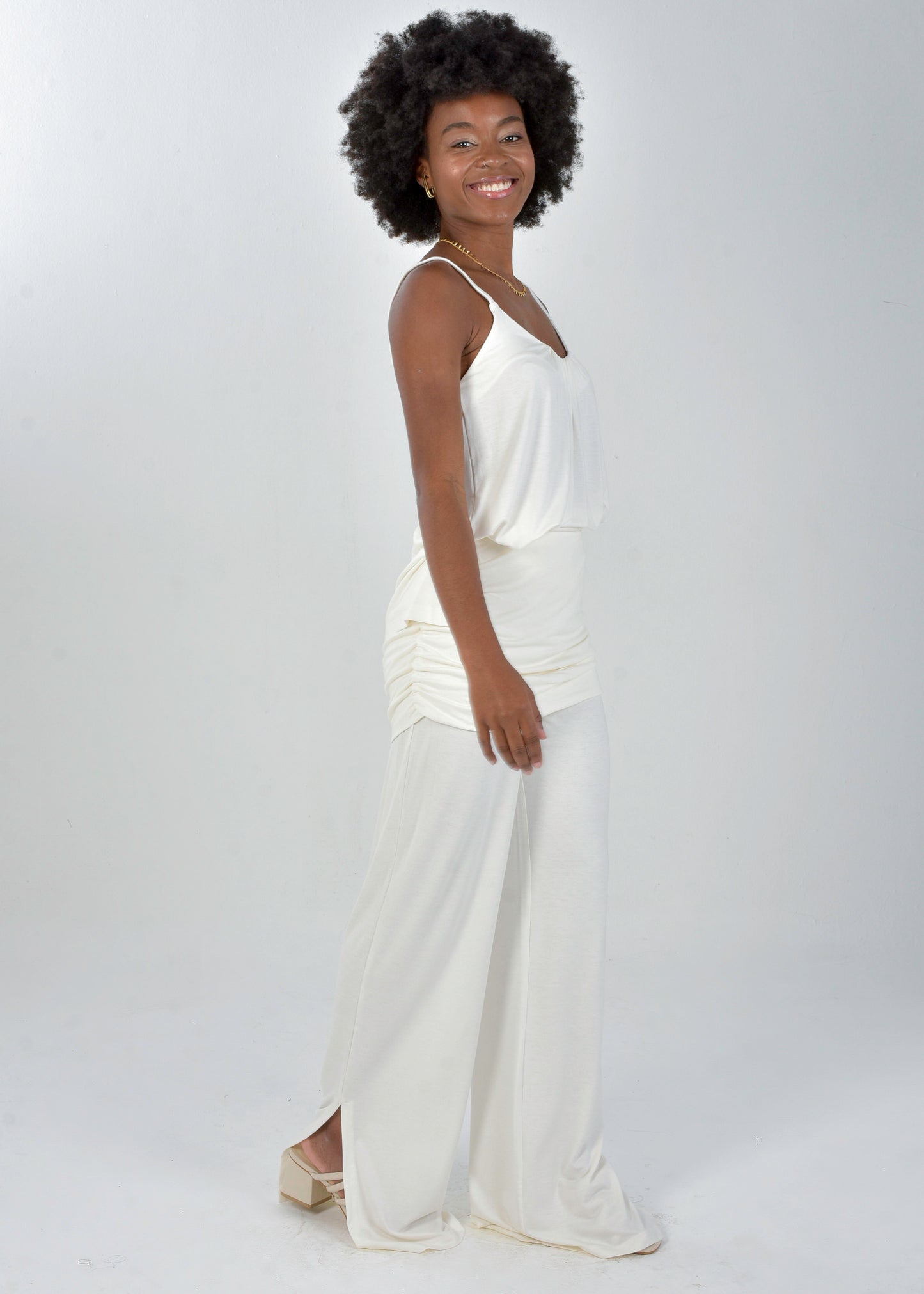 Ruched Skirt Pants